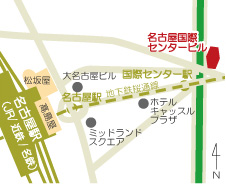 クルーズ名古屋センターの地図