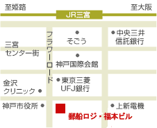 クルーズ神戸センターの地図