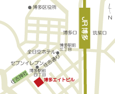 福岡営業所の地図