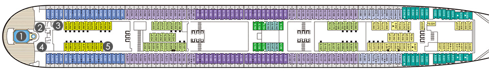 デッキ6のフロア図