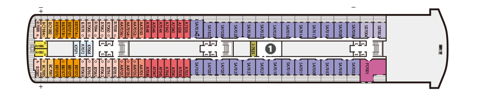 デッキのフロア図