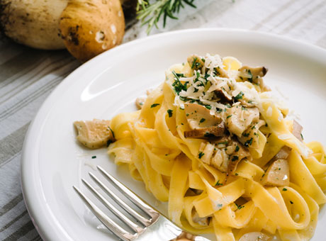 ポルチーニのタリアテッレ